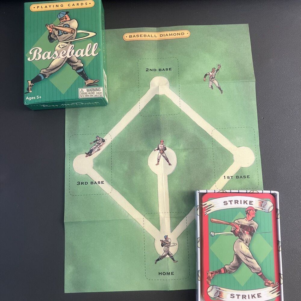 eeBoo Baseball Playing Cards Ross MacDonald Great Illustrators